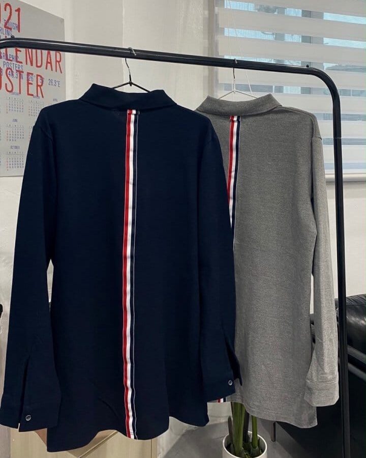 THOM BROWNE 톰브라운 백삼선 PK 카라티