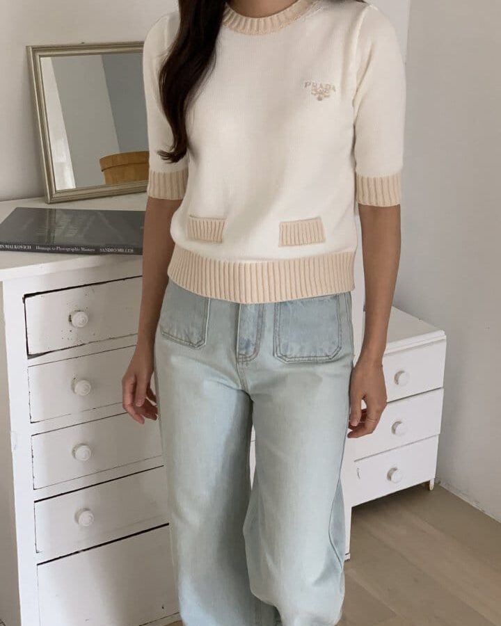 PRADA 프라다 코튼 라운드 니트 2COLOR