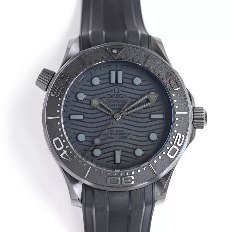 OMEGA 오메가 씨마스터 75주년 다이버 블루 세라믹 다이얼 러버밴드 42mm 210.32.42.20.03.002