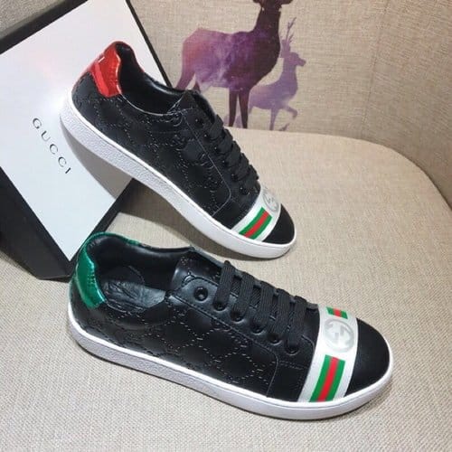 GUCCI 구찌 GG로고 레더 스니커즈