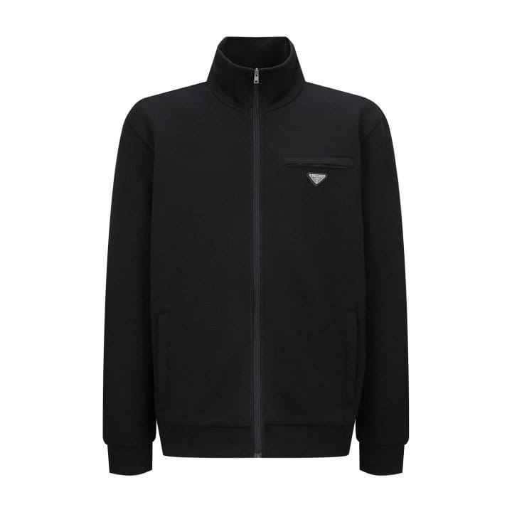 PRADA 프라다 새틴 저지 텍스처 집업