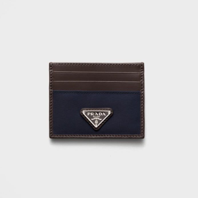 PRADA 프라다 리나일론 가죽 카드 지갑 2MC025