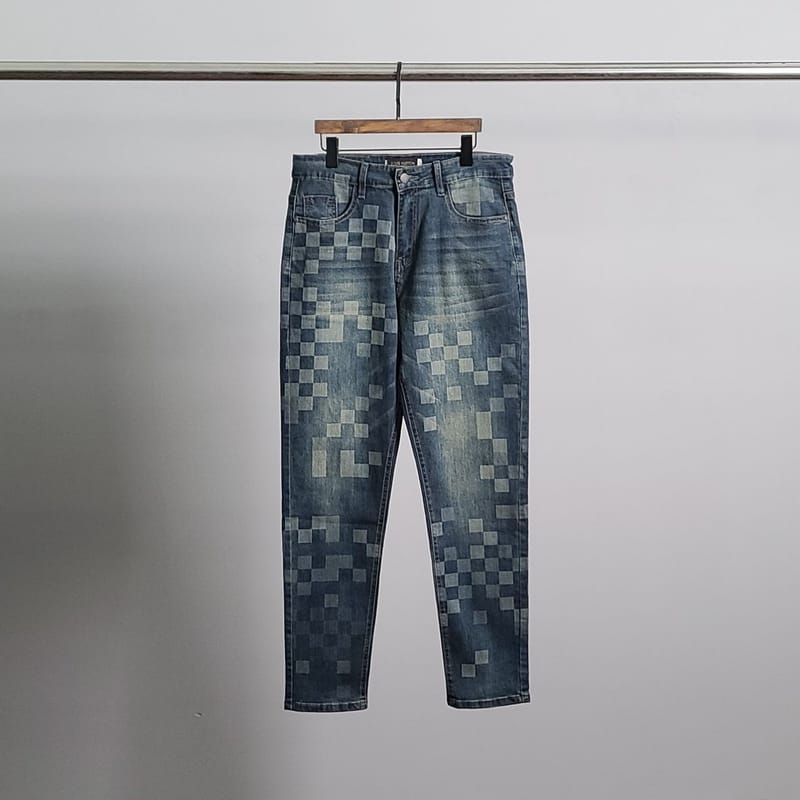 LOUIS VUITTON 루이비통 멀티모노 워싱 청바지