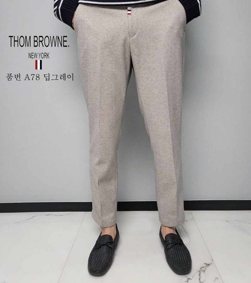 THOM BROWNE 톰브라운 기모 울 반밴딩 팬츠 4COLOR