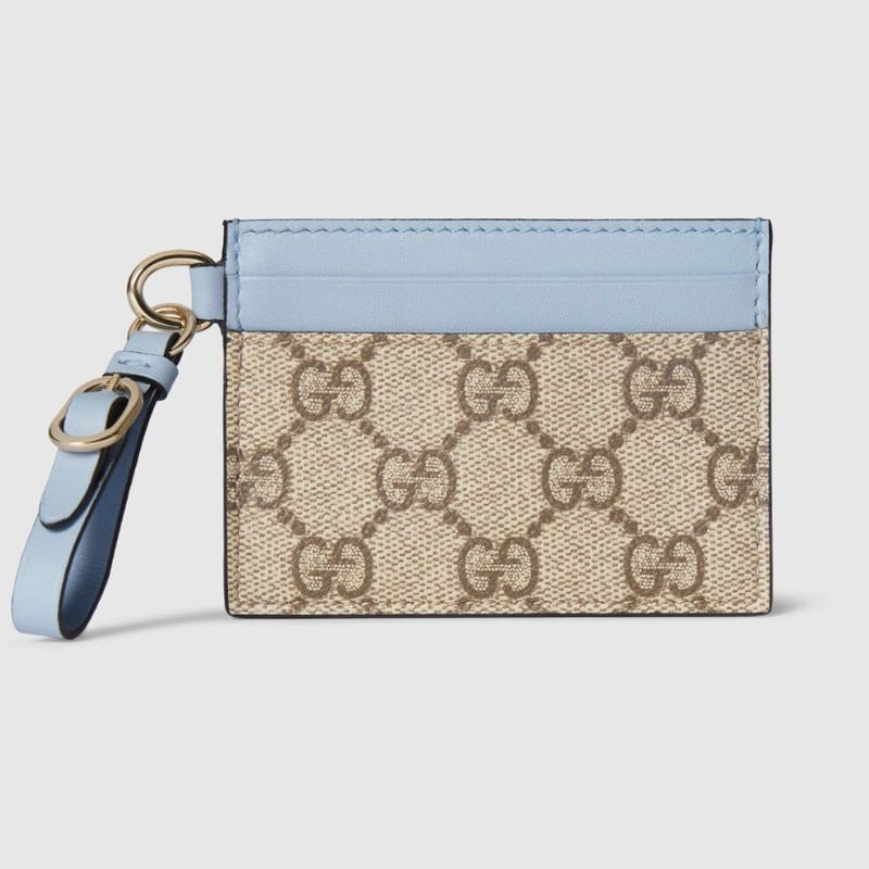 GUCCI 구찌 GG 엠블럼 스트랩 카드 케이스 819121