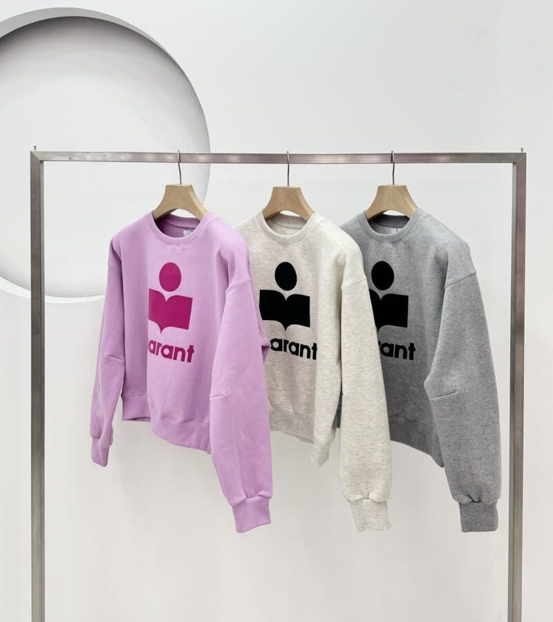 ISABEL MARANT 이자벨마랑 모빌리 로고 맨투맨