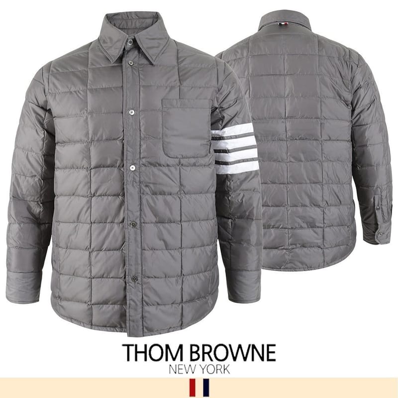 THOM BROWNE 톰브라운 4바 덕다운 패딩 셔츠 2COLOR