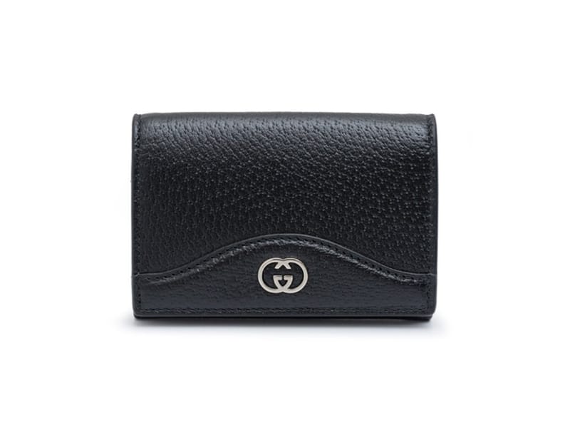 GUCCI 구찌 레더 로고 카드 지갑 735000