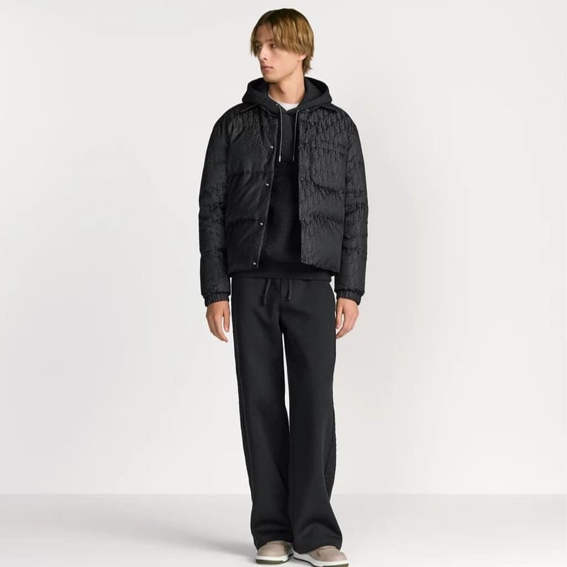 DIOR 디올 D197 오블리크 자카드 구스 다운 오버셔츠 패딩