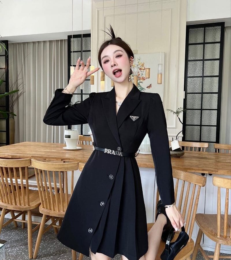 PRADA 프라다 트렌치 원피스 벨트포함