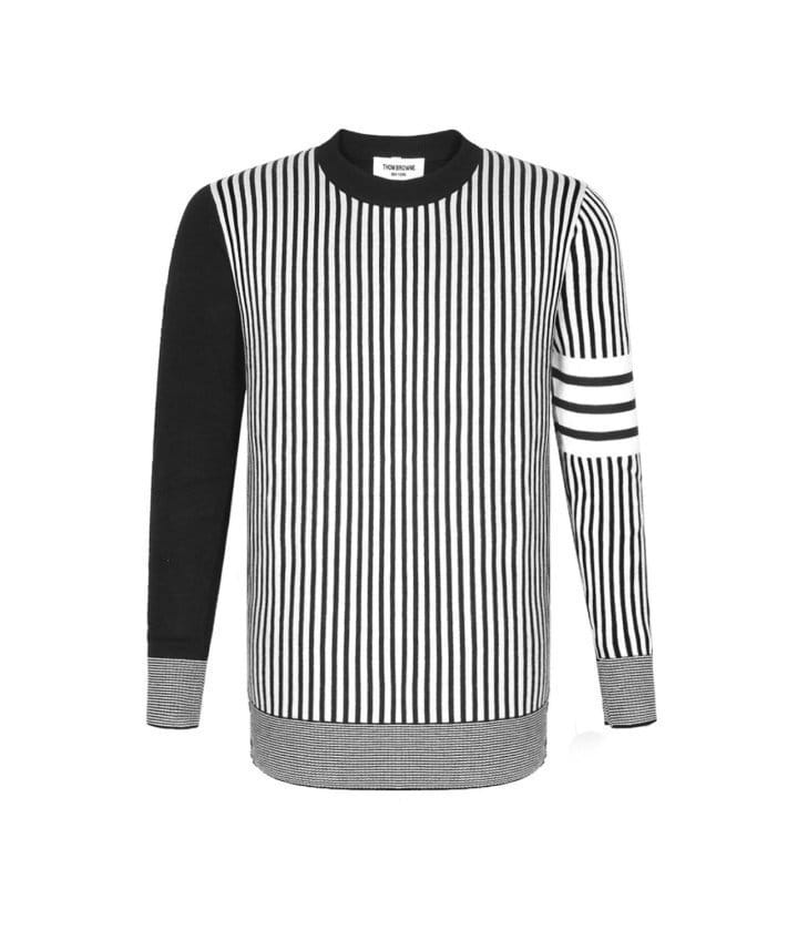 THOM BROWNE 톰브라운 스트라이프 울캐시 니트 2COLOR