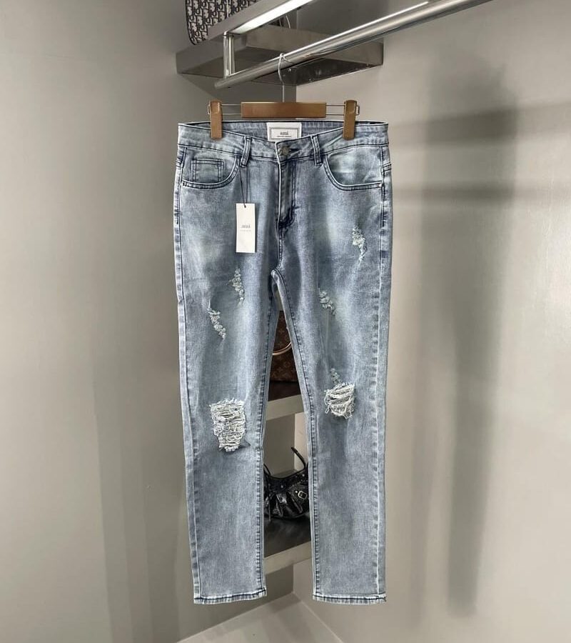 AMI 아미 블랙 하트 청바지