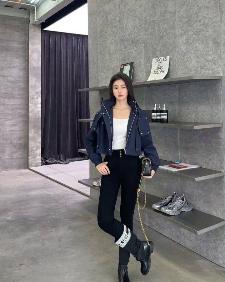 DIOR 디올 기본 크롭후드자켓