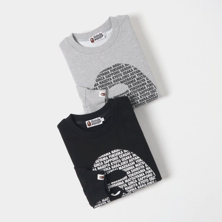 BAPE 베이프 빅헤드 레터링 맨투맨 3COLOR