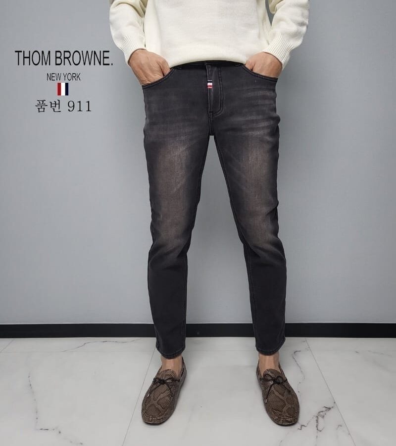THOM BROWNE 톰브라운 융기모 청바지