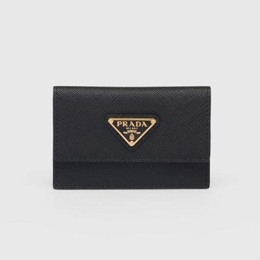PRADA 프라다 사피아노 가죽 카드 홀더 1MF028 (금장/은장)