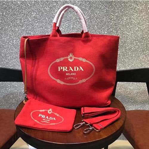 PRADA 프라다 페브릭 핸드백 1BG161-2