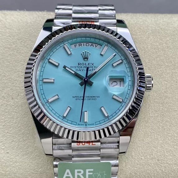 ROLEX 로렉스 데이데이트 아이스블루 바인덱스 다이얼 화이트골드 40mm m228236