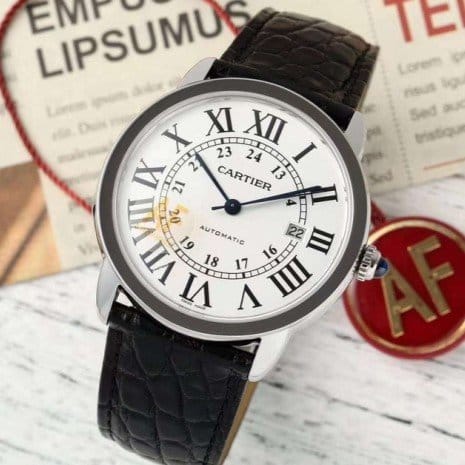 CARTIER 까르띠에 롱드 솔로 42mm 오토매틱 워치 W6701010