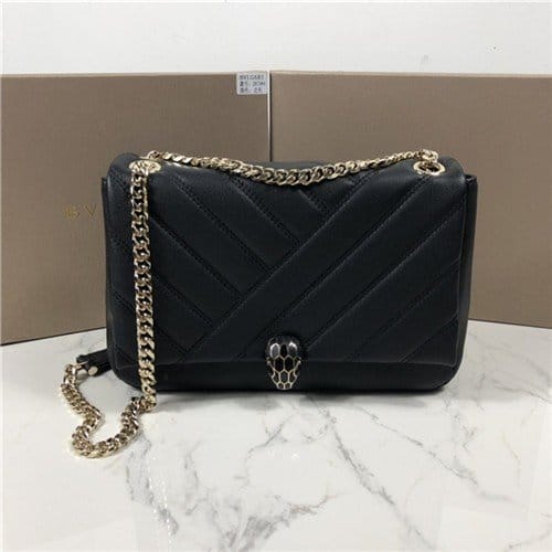 BULGARI 불가리 세르펜티 카보숑 라지 숄더백 BV287984-2