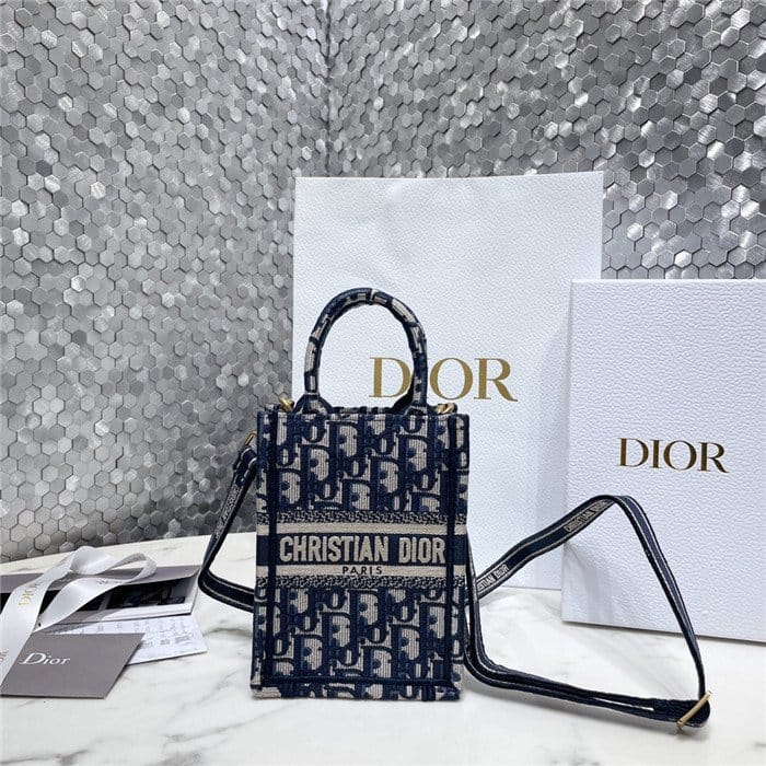 DIOR 디올 미니 북 토트백 D35010