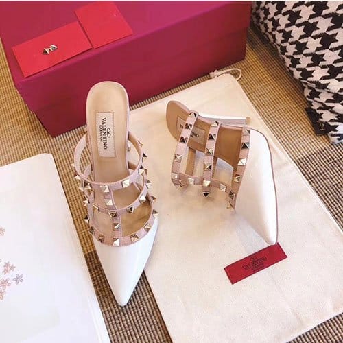VALENTINO 발렌티노 락스터드 슬링백 힐 9.5cm M1353-1