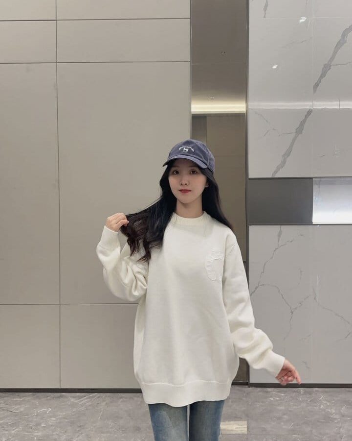 CHROME HEARTS 크롬하츠 홀슈스 자수 패치 니트