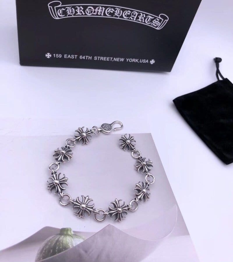 CHROME HEARTS 크롬하츠 925실버 남녀공용 팔찌