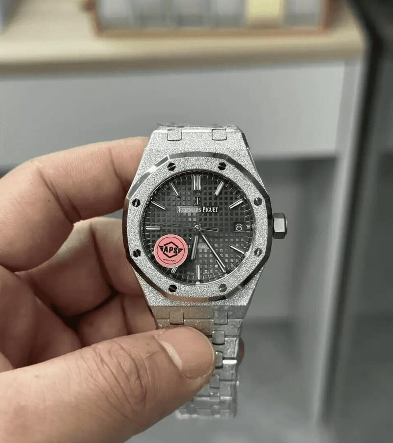 AUDEMARS PIGUET 오데마피게 프로스트 로얄오크 그레이 다이얼 37mm 15454