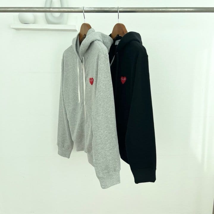 COMME DES GARCONS 꼼데가르송 레드와펜 후드집업