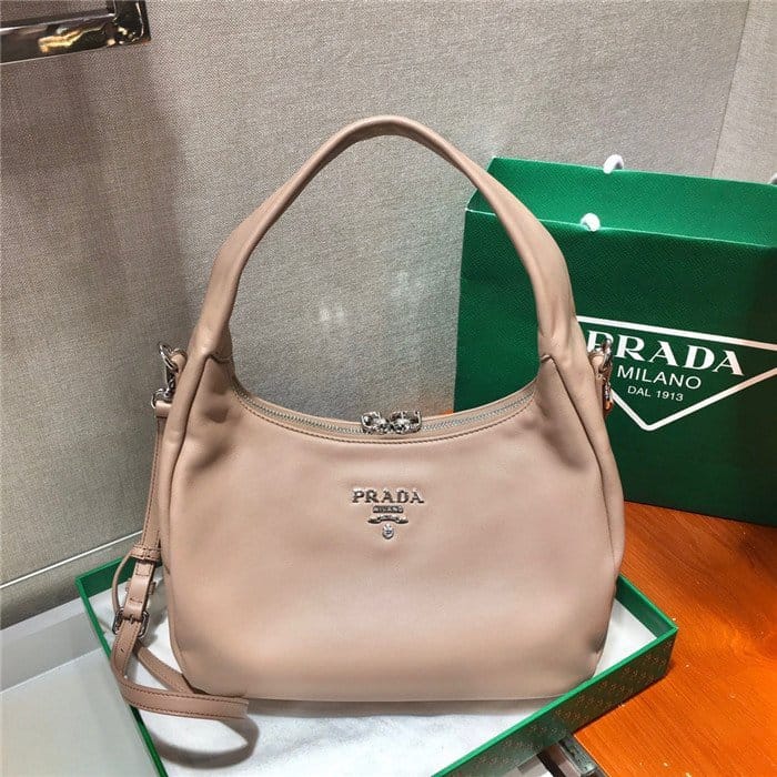 PRADA 프라다 소프트 레더 스몰 호보백 1BC132 3COLOR