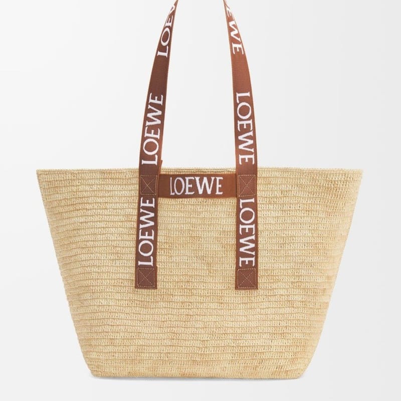 LOEWE 로에베 폴드 쇼퍼백 라피아