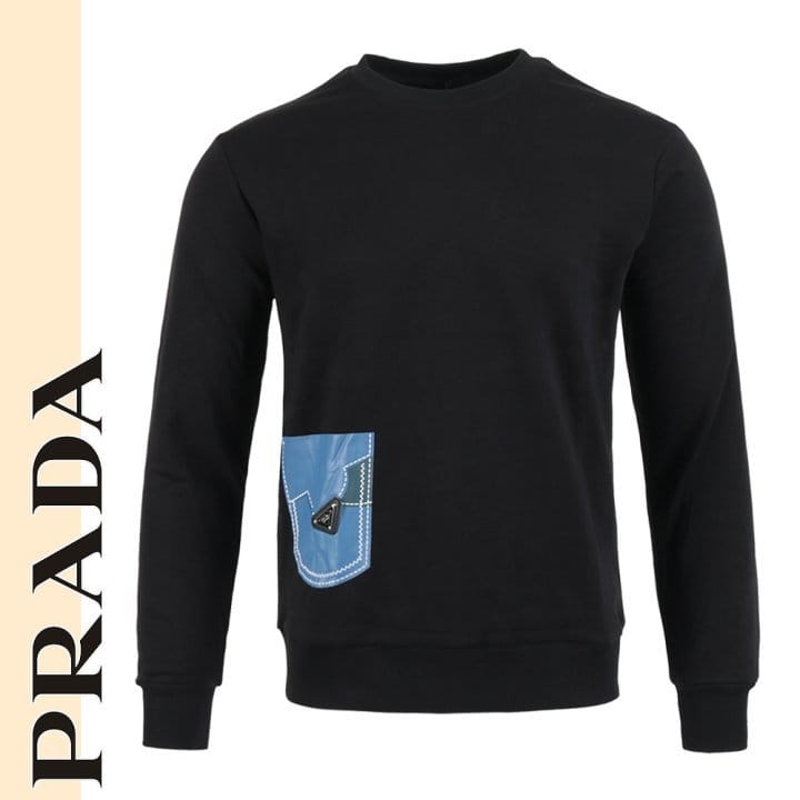 PRADA 프라다 스티치 포켓 맨투맨