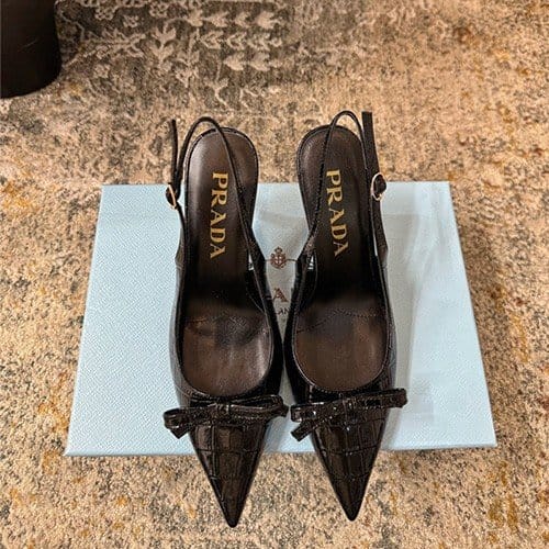 PRADA 프라다 여성용 샌들 (굽높이7.5CM) P75403 2COLOR