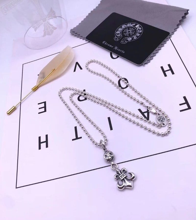 CHROME HEARTS 크롬하츠 여성용 925실버 목걸이 65cm (여성모델 팬던트대사이즈)