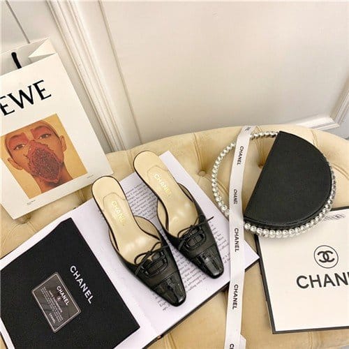 CHANEL 샤넬 여성용 슬리퍼 힐 (힐높이6.5CM) C97012 2020/신상