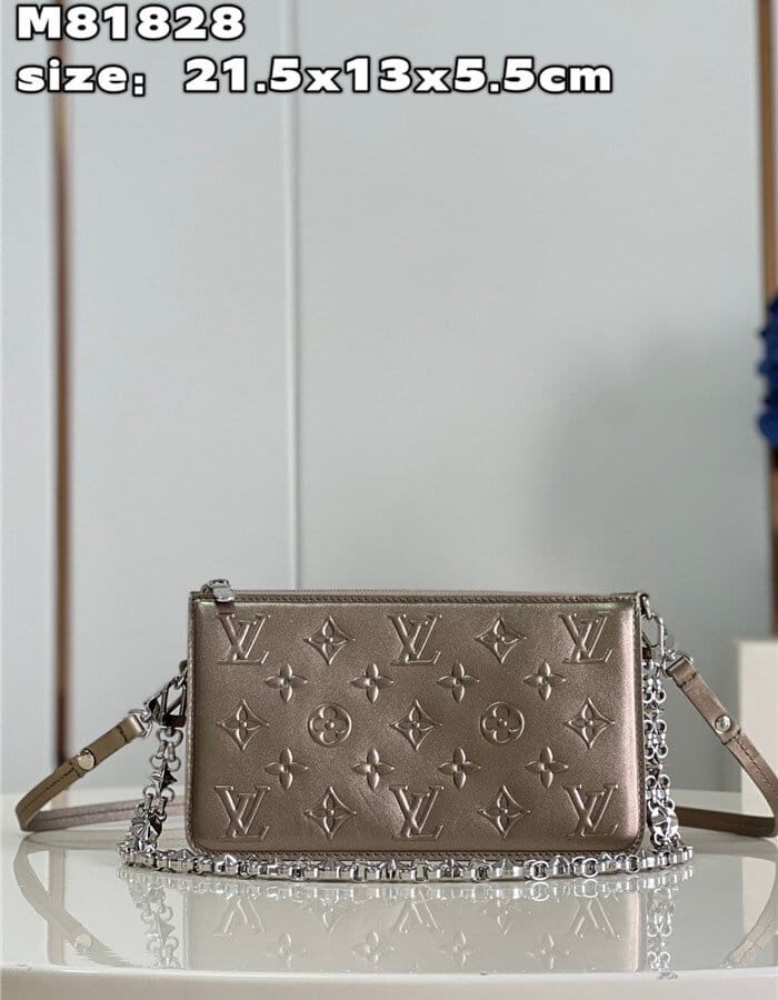 LOUIS VUITTON 루이비통 렉싱턴 파우치 라이트 골드 M81828