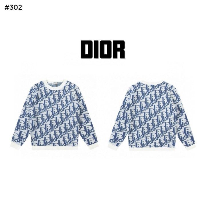 DIOR 디올 올오버 자카드 니트 스웨터