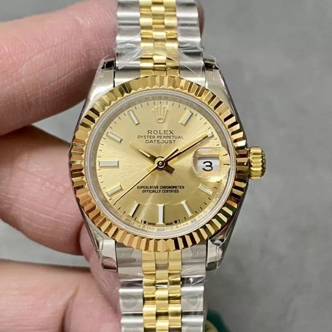 ROLEX 로렉스 레이디 데이저스트 YG 다이얼 콤비 28mm 279173