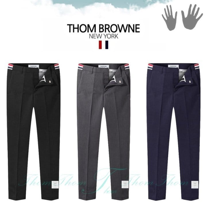 THOM BROWNE 톰브라운 삼선 본딩 슬랙스 팬츠
