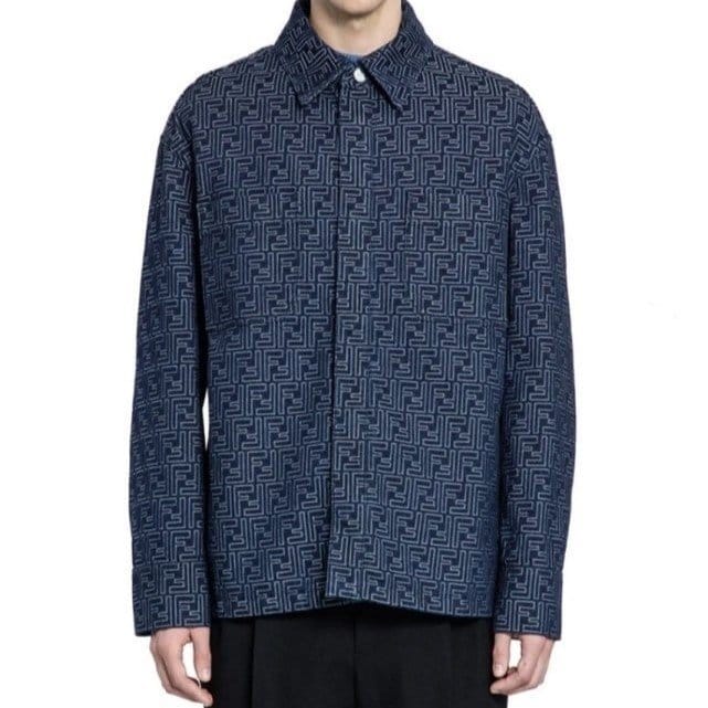 FENDI 펜디 FF 자카드 데님 자켓