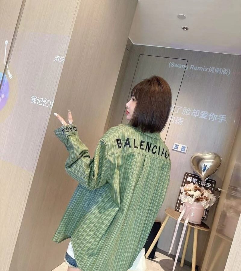 BALENCIAGA 발렌시아가 로고 남방