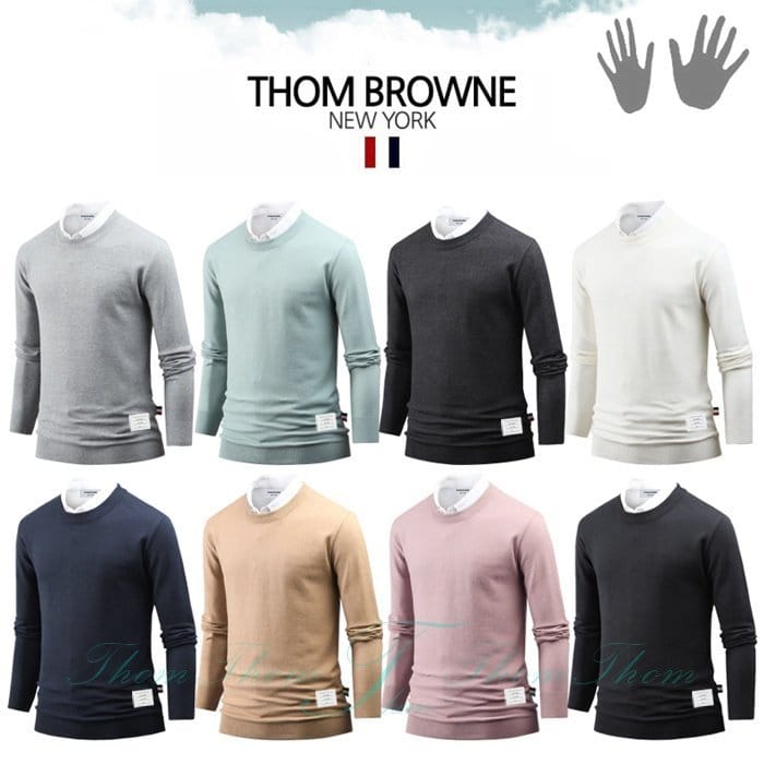 THOM BROWNE 톰브라운 캐시미어 라운드