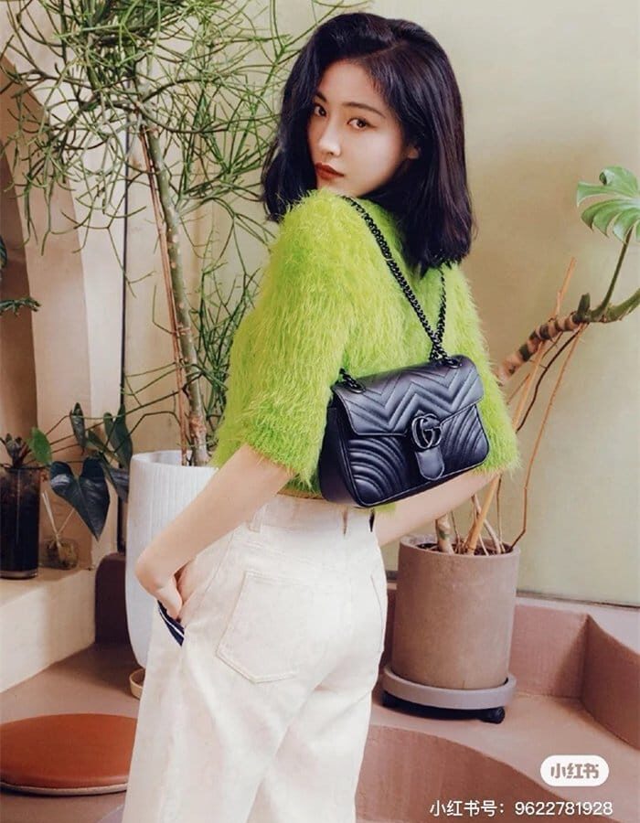 GUCCI 구찌 GG 마몽 마틀라세 숄더백 443497-5