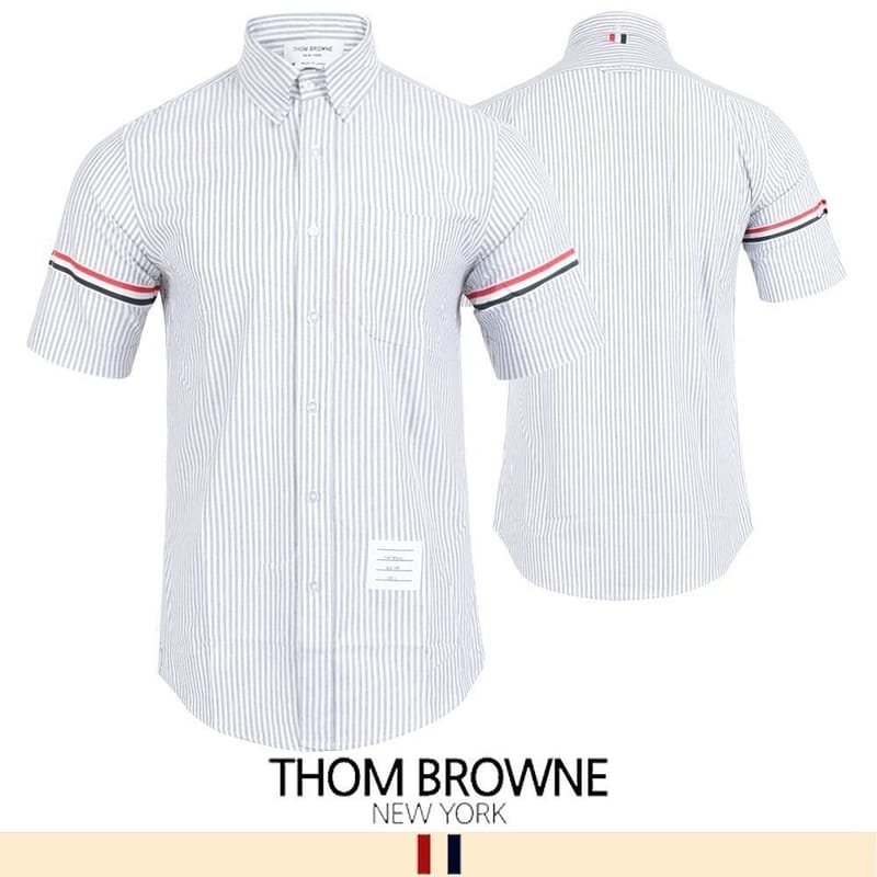 THOM BROWNE 톰브라운 암밴드 스트라이프 셔츠