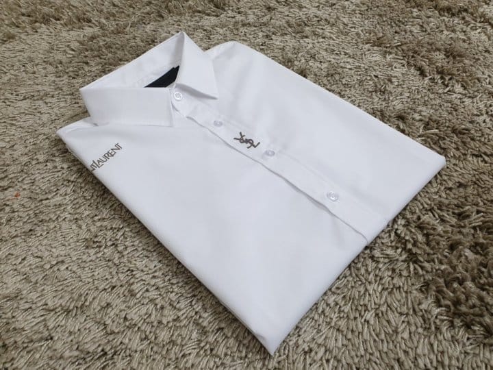 SAINT LAURENT 생로랑 포멀 모던 루이 하프 셔츠