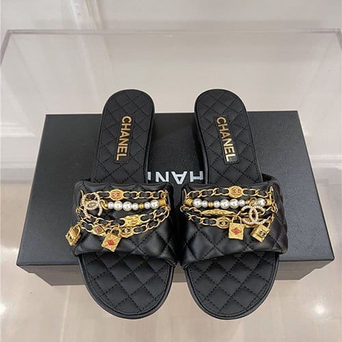 CHANEL 샤넬 여성용 슬리퍼 C62554
