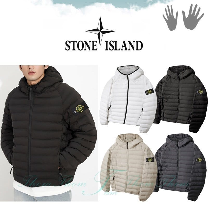 STONE ISLAND 스톤아일랜드 라이트 후드 패딩 점퍼