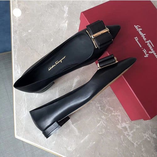 FERRAGAMO 페레가모 더블보우 플랫 M1620-6