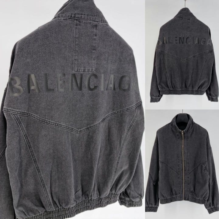 BALENCIAGA 발렌시아가 오버핏 져지 청자켓